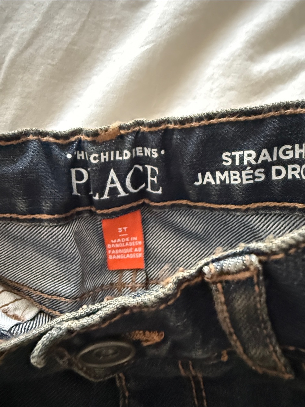 The Children's Place Boys Dark Wash Straight-Leg Jeans